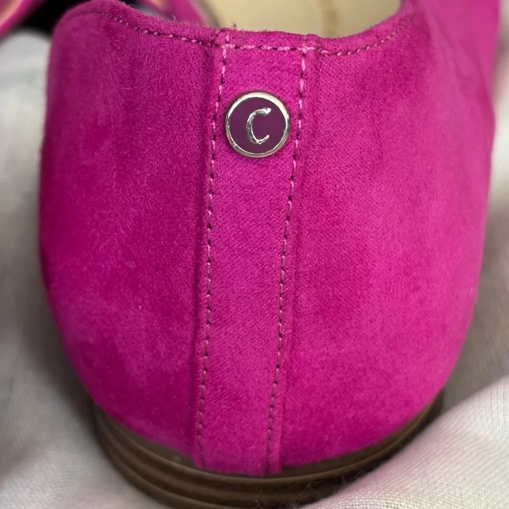 Circus by Sam Edelman Fuscia Peep-Toe Flats - Size 10 - Picture 3 of 6
